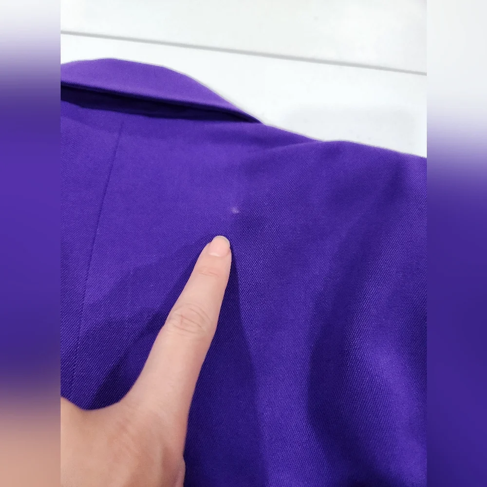 Vintage Christian Dior 80s Suit Purple Women's Blazer